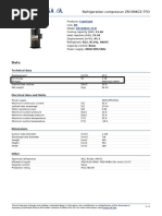 Refrigeration Compressor Zr190kce Tfd.