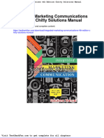 Full Download Integrated Marketing Communications 4th Edition Chitty Solutions Manual