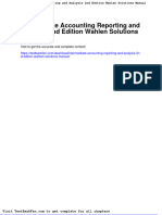 Full Download Intermediate Accounting Reporting and Analysis 2nd Edition Wahlen Solutions Manual