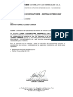 Certificado de Operatividad - GAS