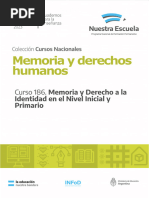 Curso - 186 Memoria y Derecho A La Identidad en El Nivel Inicial y Primario