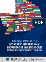 Libro Memorias Del I Congreso Internacional 1