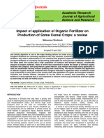 Impact of Application of Organic Fertili