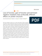 Loss-Of-Function, Gain-Of-Function and Dominant-Negative Mutations Have Profoundly Different Effects On Protein Structure