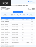 Statement For The Period 29/01/2022 - 27/02/2022: Account Summary