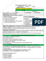 Plano de Aula. 1 Ano. Terceira Semana