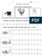 Module 2 Fiche 1 La Phrase