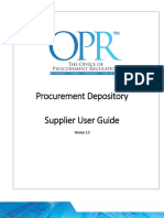 Procurement Depository User Guide