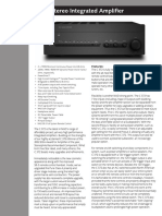 Data Sheet C 372 Stereo Integrated Amplifier