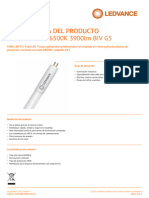 Ficha Técnica Del Producto Ficha Técnica Del Producto TUBO T5 26W/6500K 3900lm BIV G5