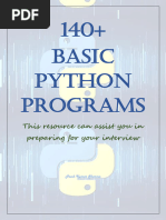 140 Basic Python Programs