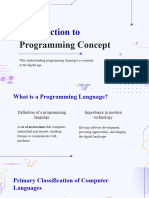 Introduction To Programming