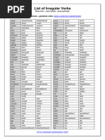 List of Irregular Verbs 230603 120315