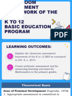 Classroom Assessment Framework