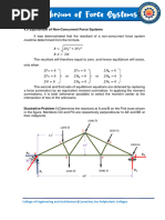 Chapter 4. Equilibrium of Non Concurrent Force Systems