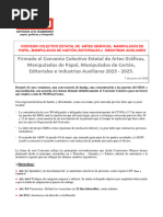 Firmado El Convenio Colectivo Estatal de Artes Gráficas, Manipulados de Papel, Manipulados de Cartón, Editoriales e Industrias Auxiliares 2023 - 2025