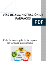 Vías de Administración de Fármacos