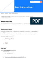 Qué Significa Medidas de Dispersión en Matemáticas