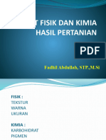 Sifat Fisik Dan Kimia Hasil Pertanian