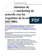 Sales and Markeiting ISO