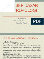 Konsep Dasar Antropologi KB 8