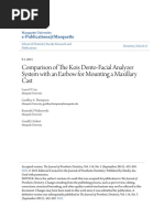 Comparison of The Kois Dento-Facial Analyzer System With An Earbo