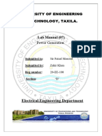 University of Engineering and Technology, Taxila.: Lab Manual