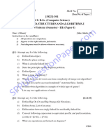 BSC - Computer Science Cs - Semester 3 - 2022 - April - Data Structures and Algorithms I 2019 Pattern