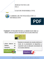 Software para La Simulación de Circuitos Eléctricos