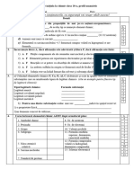 Evaluare Inițiala La Chimie Clasa 10