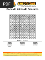 Sopa de Letras de Socrates