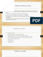 Unit 4 Relational Database Design