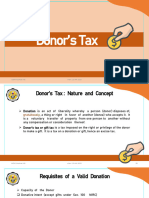 Donors Tax