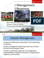 Disaster Management and Response