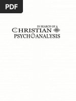 In Search of A Christian Psychoanalysis