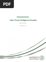 Financial Sector Cyber Threat Intelligence Principles V1.0