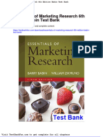 Full Download Essentials of Marketing Research 6th Edition Babin Test Bank