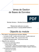 Systèmes de Gestion de Bases de Données