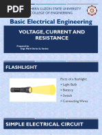 Voltage, Current and Resistance