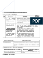 Sesion de Aprendizaje Comunicacion