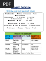 Household Vocabulary