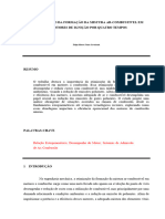 Otimização Da Formação Da Mistura Ar-Combustivel em Motores de Ignição Por Quatro Tempos