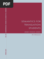 Semantics For Translation Students - Arabic-English-Arabic