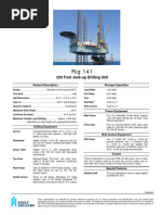 Shelf Drilling Rig 141 Spec Sheet Dec 2015