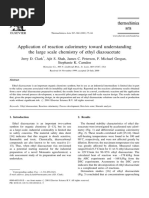 Application of Reaction Calorimetry Toward Understanding The Large Scale Chemistry of Ethyl Diazoacetate