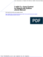 Full Download Starting Out With C From Control Structures To Objects 8th Edition Gaddis Solutions Manual