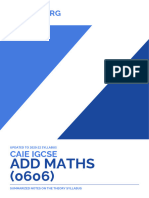 Caie Igcse Add Maths 0606 Theory v1