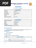 Elective - II - Business Intellegience (Course Plan)