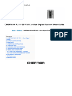 CHEFMAN RJ31-SS-V2-D 2-Slice Digital Toaster User en