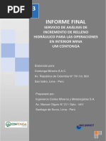 Informe Revisión - Sistema Relleno Hidráulico - INC-022023-RH-MD-DT-001 Rev 03